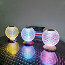 Acrylic Crystal LED Bedside Lamp RGB Touch Switch