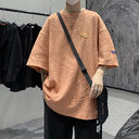 Japanese Casual Men''s 5-sleeve T-shirt Loose Fashion Brand