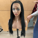 Europe Women Front Lace Wigs Africa Girl Braided