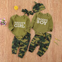 Set Letter Camouflage Printed Children