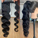 Wig Jurchen Human Hair Ponytail Bandage Bundled