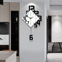 Personalized Digital Clock Fashion Wall Wooden Creative Decorative