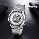 Mens Watch Mechanical Steel Band Fashion High-end Hollow