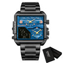 Boamigo New Luxury Fashion Men Watches Gold Stainless