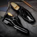 ClassicPattern Business Flat Shoes Men Designer Formal Dress