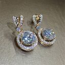 Earings Women Ring Bohemian Dangle Round