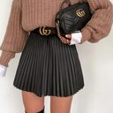 Draped Pleated Knitted Mini Skirts Women Winter Short