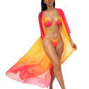 Bikini Tie Rope Gradient Color Swimsuit Female Split
