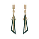 Series Metal Leaf Earrings Jewelry