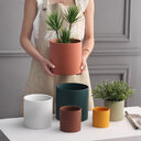 Nordic Industrial Style Colorful Ceramic Flowerpot Succulent Planter
