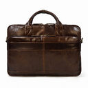 Vintage Men's Briefcase Genuine Leather Business Commuter Bag