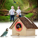 Bird House Nest Outdoor Tree Parrot Breeding Box