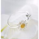 Ciaxy 925 Sterling Silver Flower Rings for Women