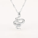 Stainless Steel Snake Necklaces For Women Men Gold