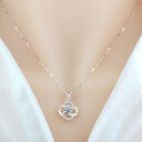 Necklace 925 Sterling Silver Plated 18k Rose Gold