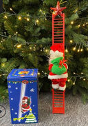 Santa Claus Climbing Ladder Electric