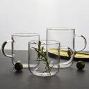 Glass Water Cup Flower Tea Coffee