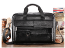 Leather Men's Briefcase Top Layer Cowhide Messenger Bag