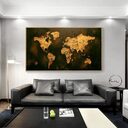 World Image Decorative Paintings Export High-definition Printing Canvas
