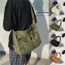 Men And Women Canvas Messenger Bag Student Street