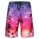 Men's Beach Pants Casual Shorts Octopus Plus Size
