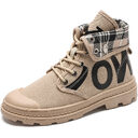 New All-match High-top Girls Canvas Short Boots Women's