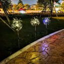 Solar Ground Plug Firework Light Led Copper Wire
