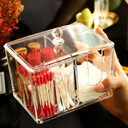 Yajule cosmetic cotton storage box swab desktop dressing