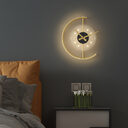 Nordic Minimalist Mute Clock Wall Lamp Living Room