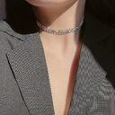 Full Rhinestone Necklace Clavicle Chain Fashion