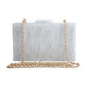 Women Handbags Marble Pattern Acrylic Bag Luxury Bags