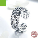 Vintage Flower Ring Silver 925 Sterling