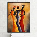 Vintage African American Woman Portrait Poster Art Wall