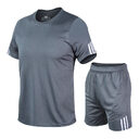 Men Sports Suit Track Running Gym Two Piece