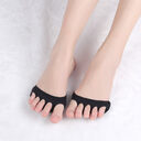 Pain-proof Invisible Five-finger Socks Forefoot Pads Honeycomb Fabric