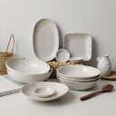 Dot Ceramic Plate Set Small Breakfast Dessert Flavor