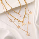 Chain Butterfly Necklace Women Multilayer Pendant Set