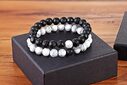 A Set Of Couple Bracelets Natural Stone Yoga