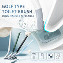 Golf Toilet Brush Wall-Mounted Cleaning Tools Silicone Flexible
