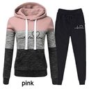Casual Trackskuit Women Two Piece Set Suit Female