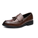 Casual Men Loafers Classic Tassel Leather Shoes Wedding