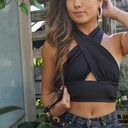 Multipurpose Tank Top Women Halter Neck Backless Strap