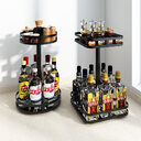 Kitchen Shelves Rotating Seasoning Rack Countertop