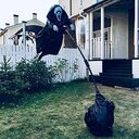 Halloween Decoration Tricky Props Skull Screaming Scarecrow Home