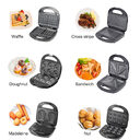 6-in-1 Waffle Maker EU Plug Sandwich Grill Breakfast