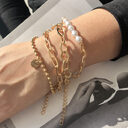 Fashion Jewelry Geometric Pearl Retro Women