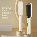 Profissional Hair Straightener Brush Electric Hot Comb Anti-scalding