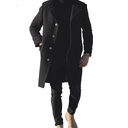 Men Winter Long Woolen Overcoat Youth Casual Jacket