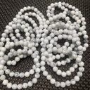 Natural White Turquoise Bracelet Single Circle Female Jewelry