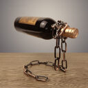 Odd Suspension Iron Chain Wine Rack Metal Bracket